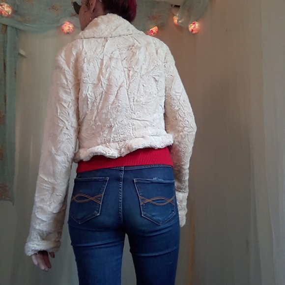 Faux fur Buffalo David Bitton Teddy Bear Blazer - Picture 3 of 8